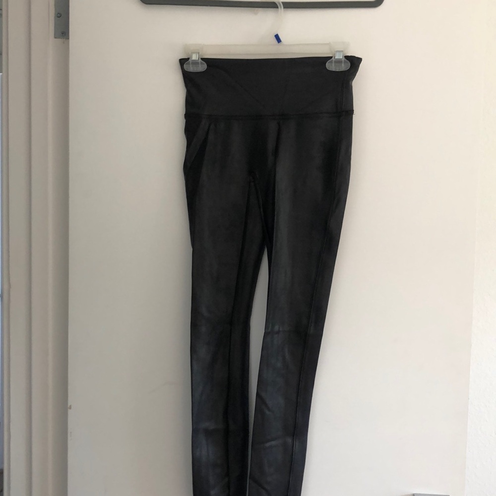 Faux leather leggings
